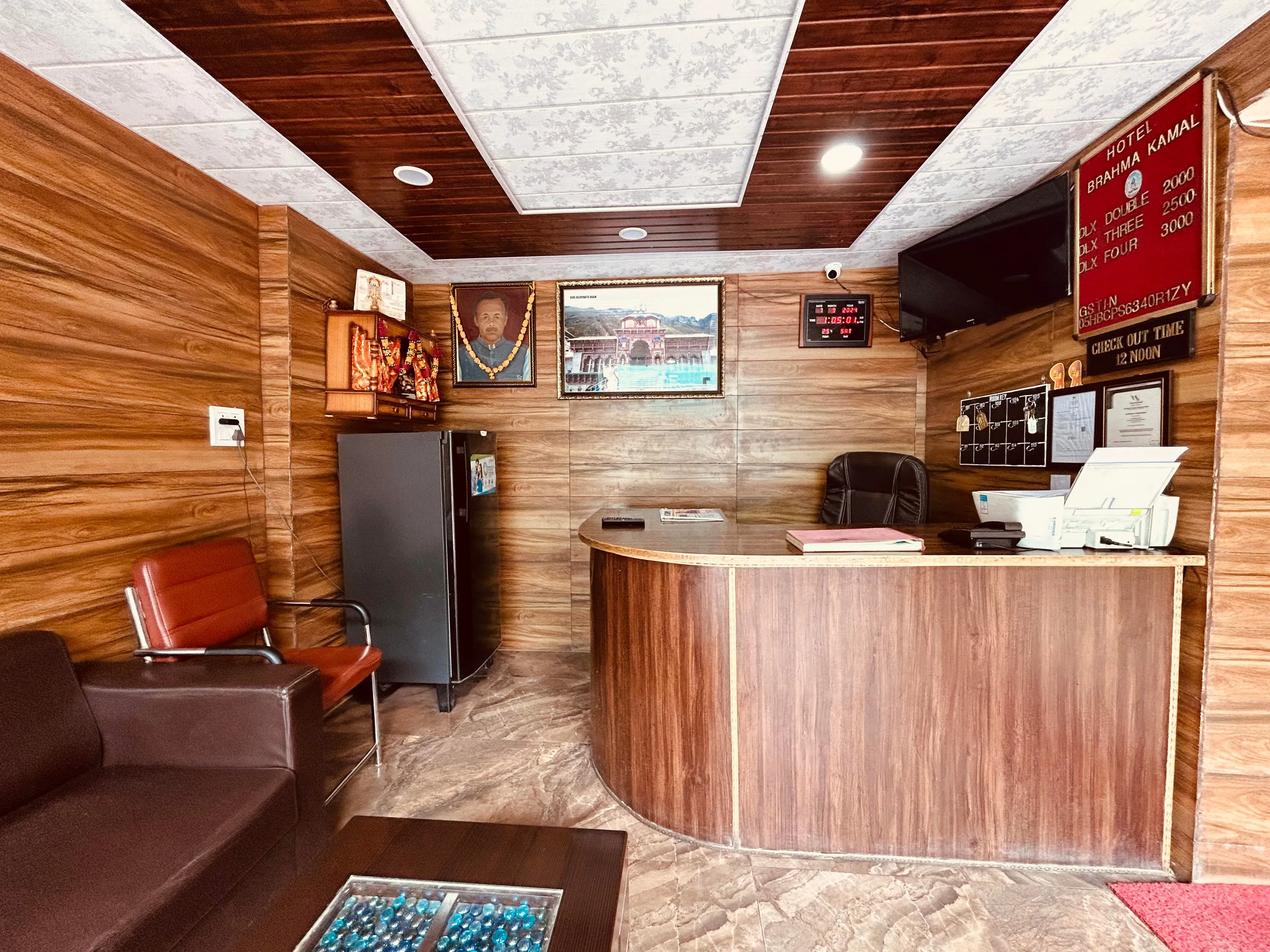 Hotel Brahma Kamal Joshimath [Reception Area]