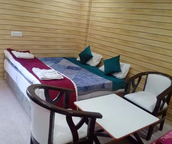 Hotel Pavani Palace Badrinath Badrinath [Comfortable Full View Of The Hotel Room Bed]